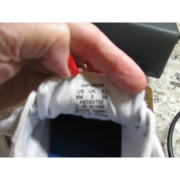 Keds sneakers, size 6 heavy duty cotton. Dryer markers on back of one shoe. - Picture 8 of 11